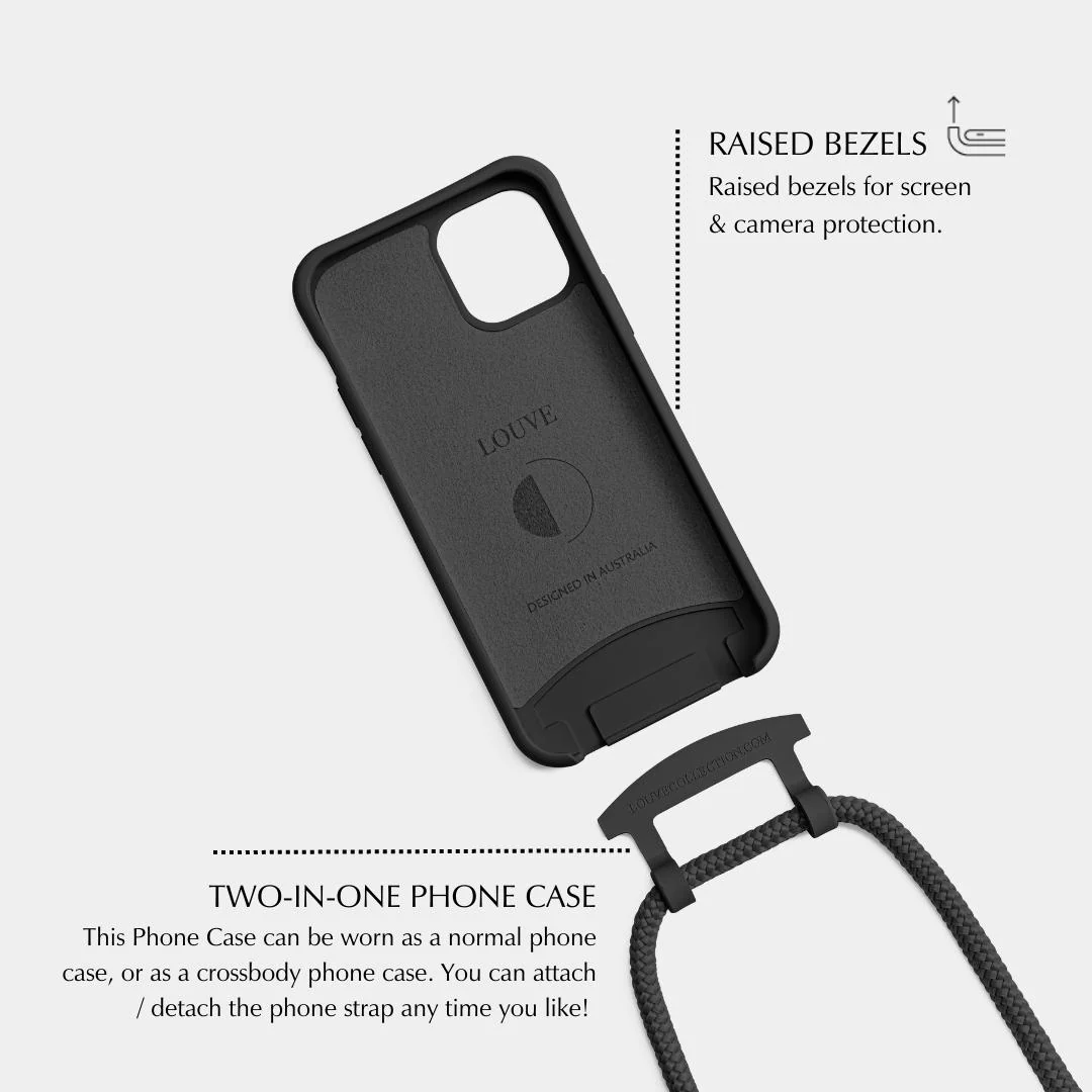 Black Phone Case + Gaia Gold-Plated Chain - Image 11