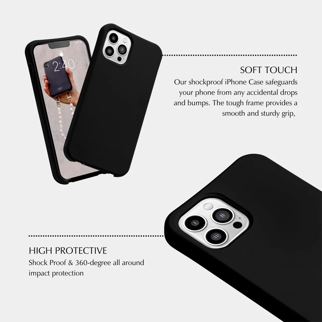 Black Phone Case + Pearl Chain - Image 11