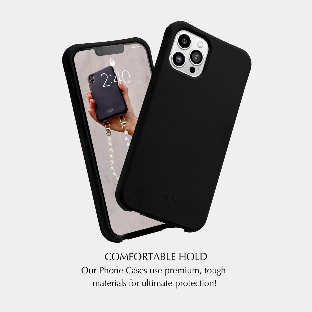 Black Phone Case + Pearl Chain - Image 8