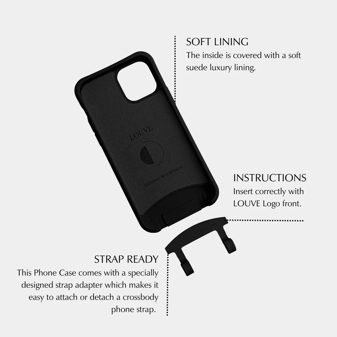 Black Phone Case + Pearl Chain - Image 9