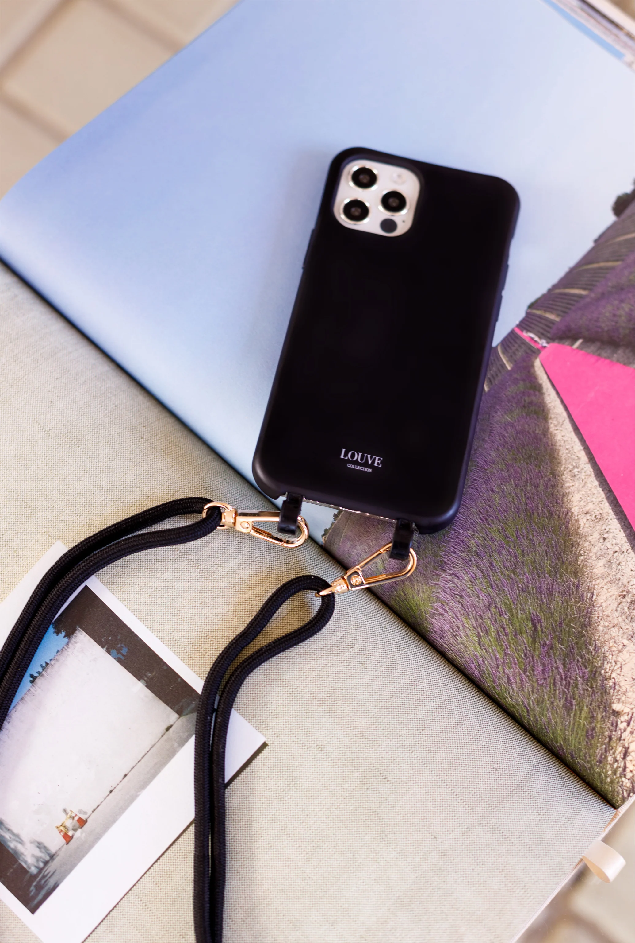 Mystique Black Crossbody Phone Strap - Image 11